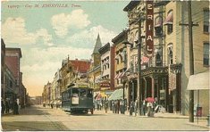 Gay Street with trolley circa 1910