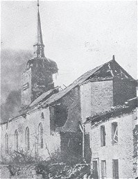 Church Hit by Bomb